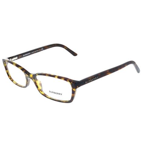 Burberry BE 2073 3002 Unisex Rectangle Eyeglasses Tortoise 